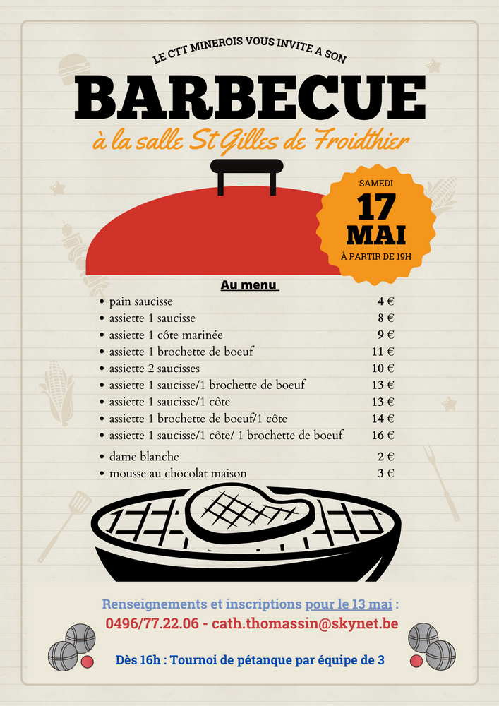 Barbecue Minerois 2025 prix