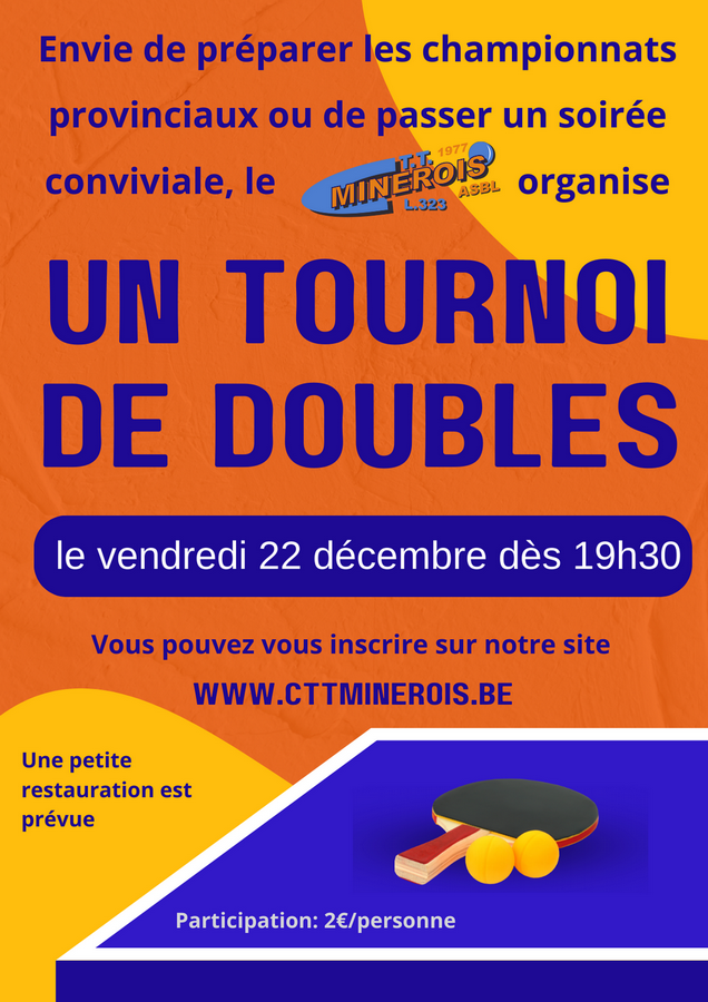 Tournoi doubles 2023